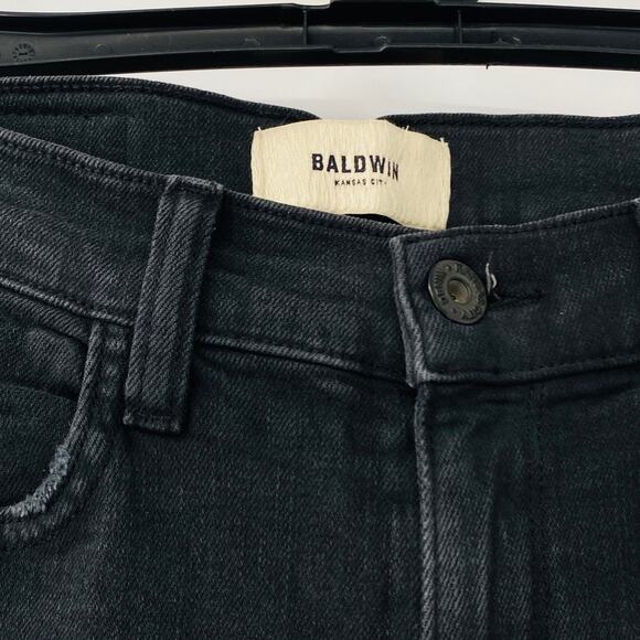 NEW Baldwin Karlie High-rise Smoke Crop Skinny Jeans Goth E-Girl Sz 25 MSRP $228 - Picture 7 of 12